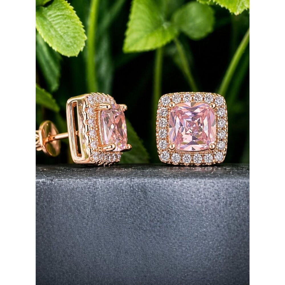 Rose Bust Down Stud Earrings
